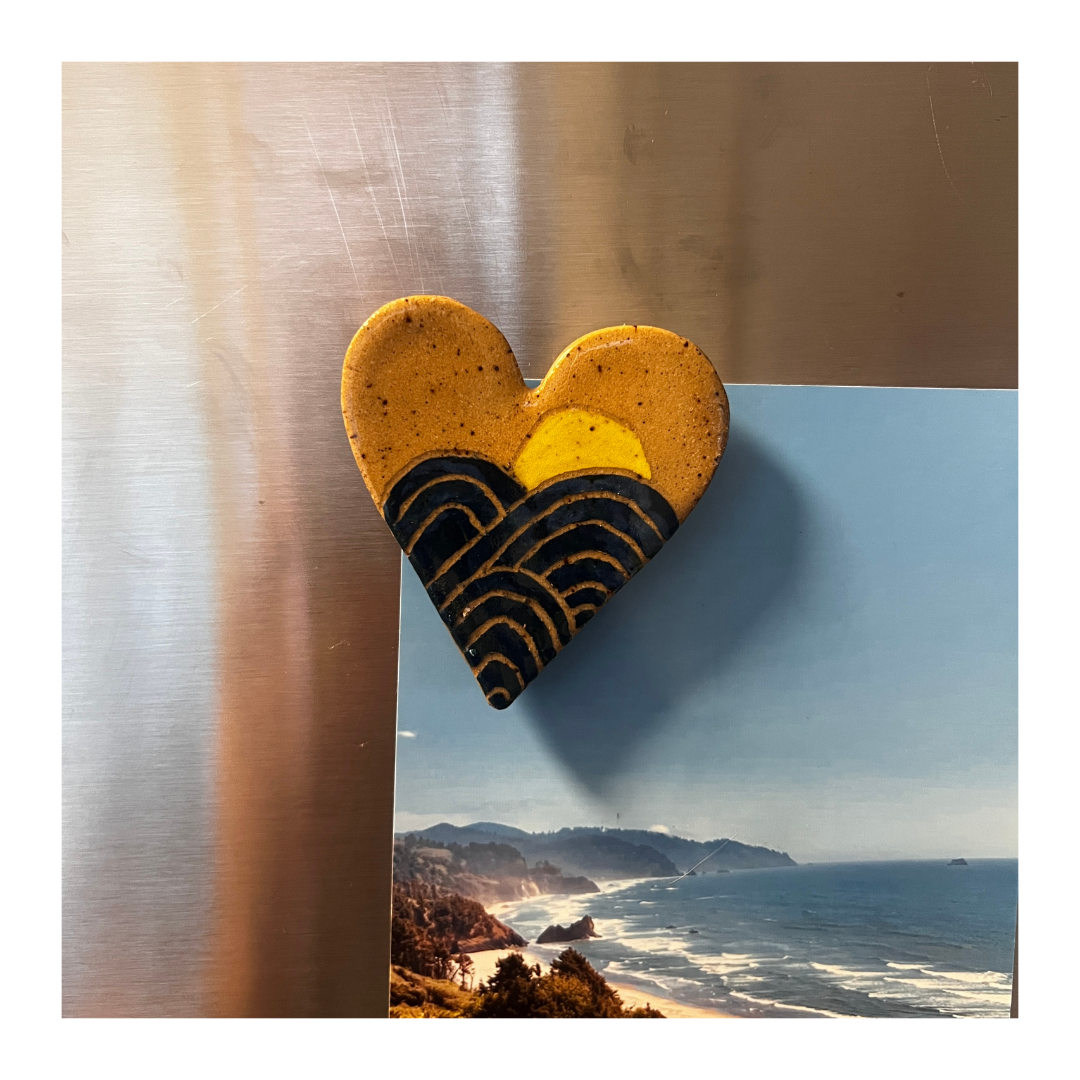 Wave Heart Magnet